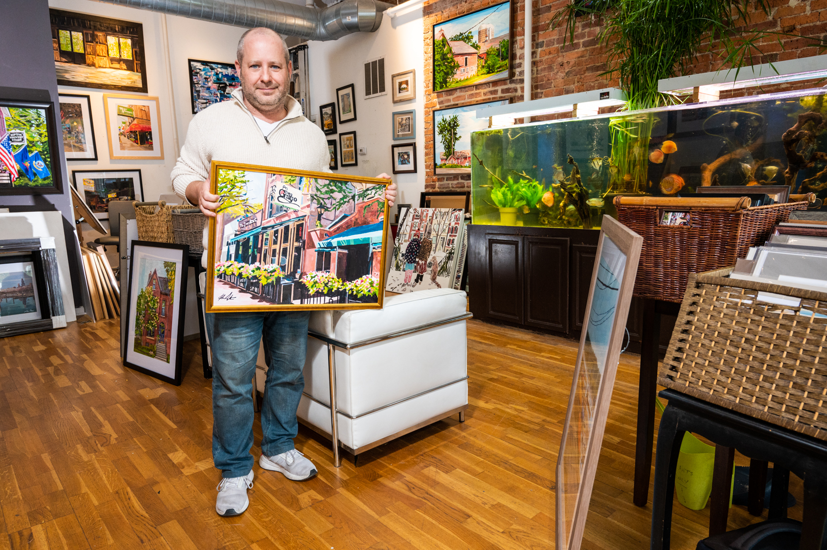 Moulton Gallery Marks 15 Years As Showcase For Lakeview Artist's Neighborhood Paintings