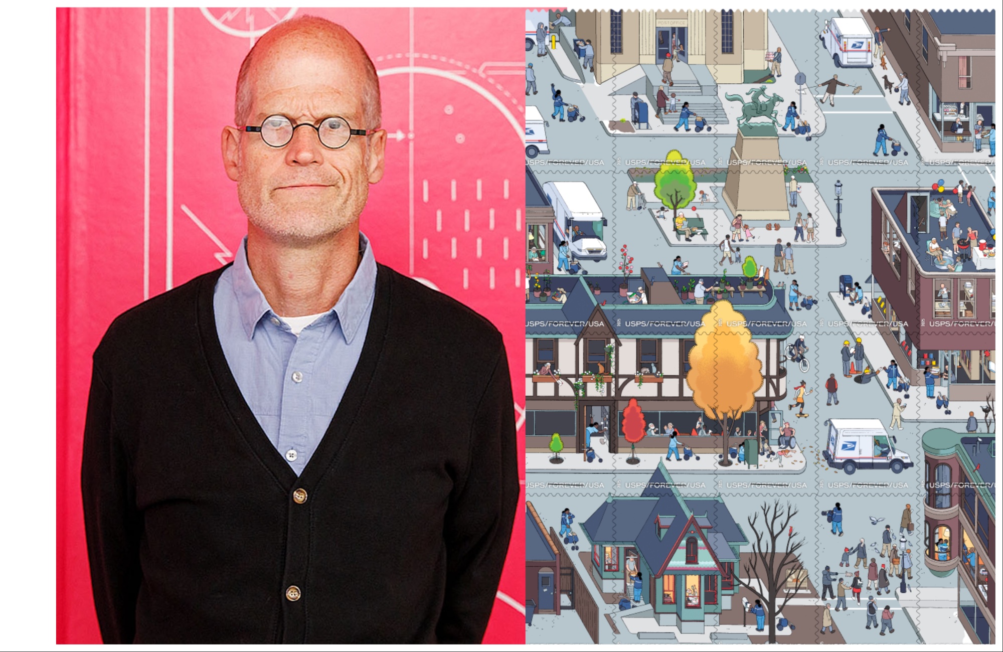 USPS Needed Stamps For Its 250th Anniversary. Local Cartoonist Chris Ware Delivered