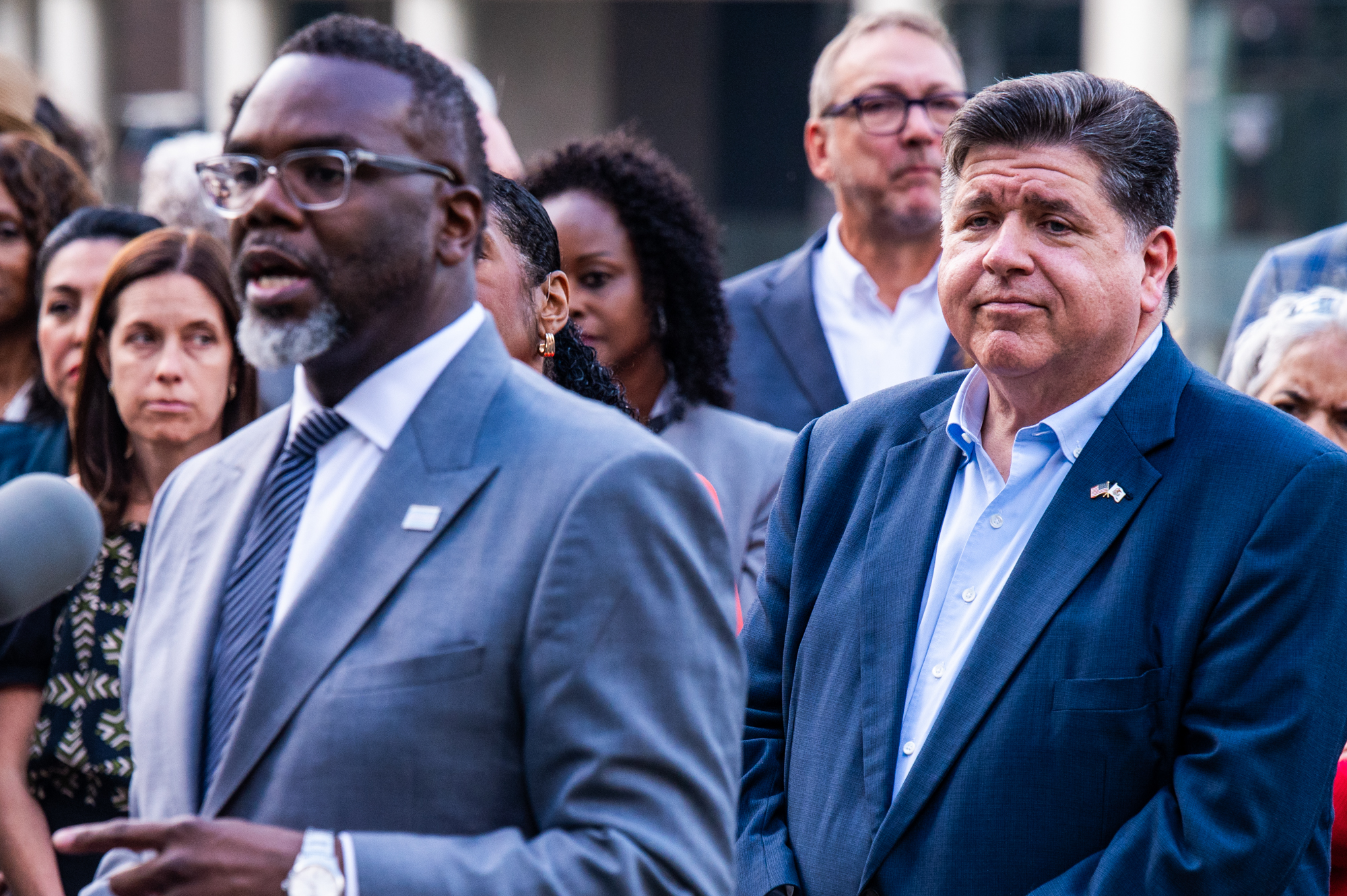 Trump Says Johnson, Pritzker Should 'Be In Jail' For Not Protecting ICE