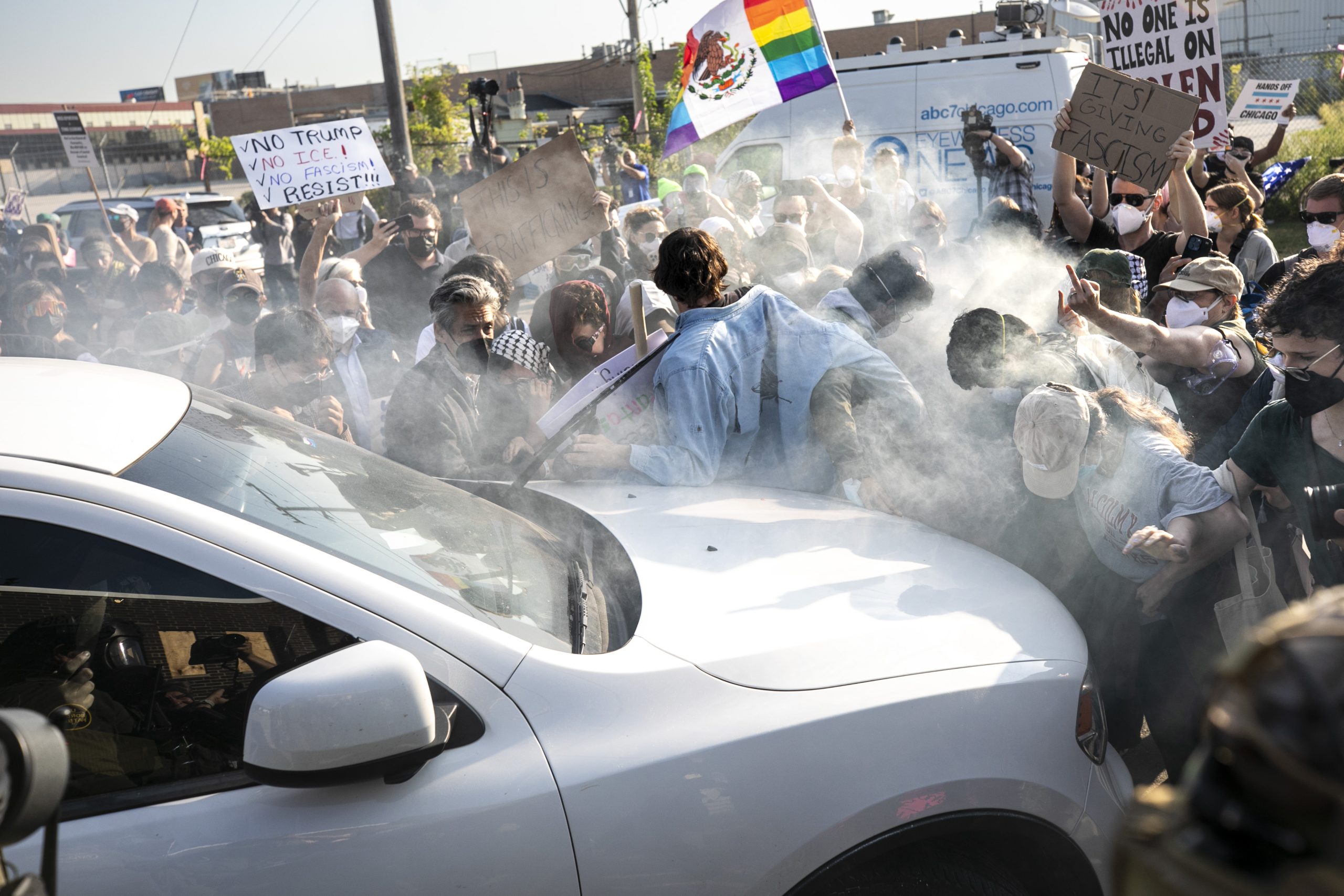 ICE Says It Can't Find Its Own Records Of Teargassing And Arresting Broadview Protesters
