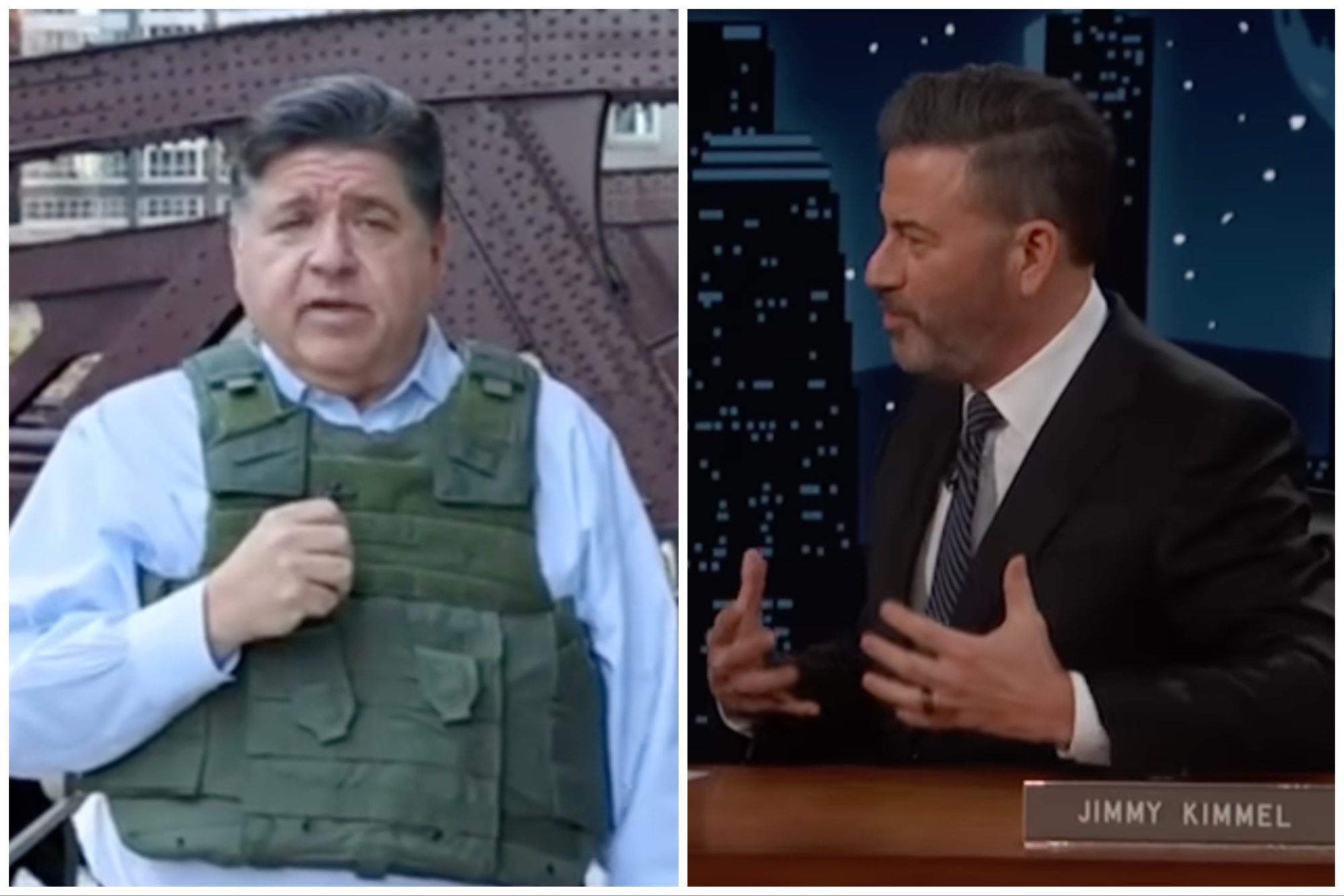JB Pritzker Reports From ‘War-Torn Chicago’ On ‘Jimmy Kimmel Live!’