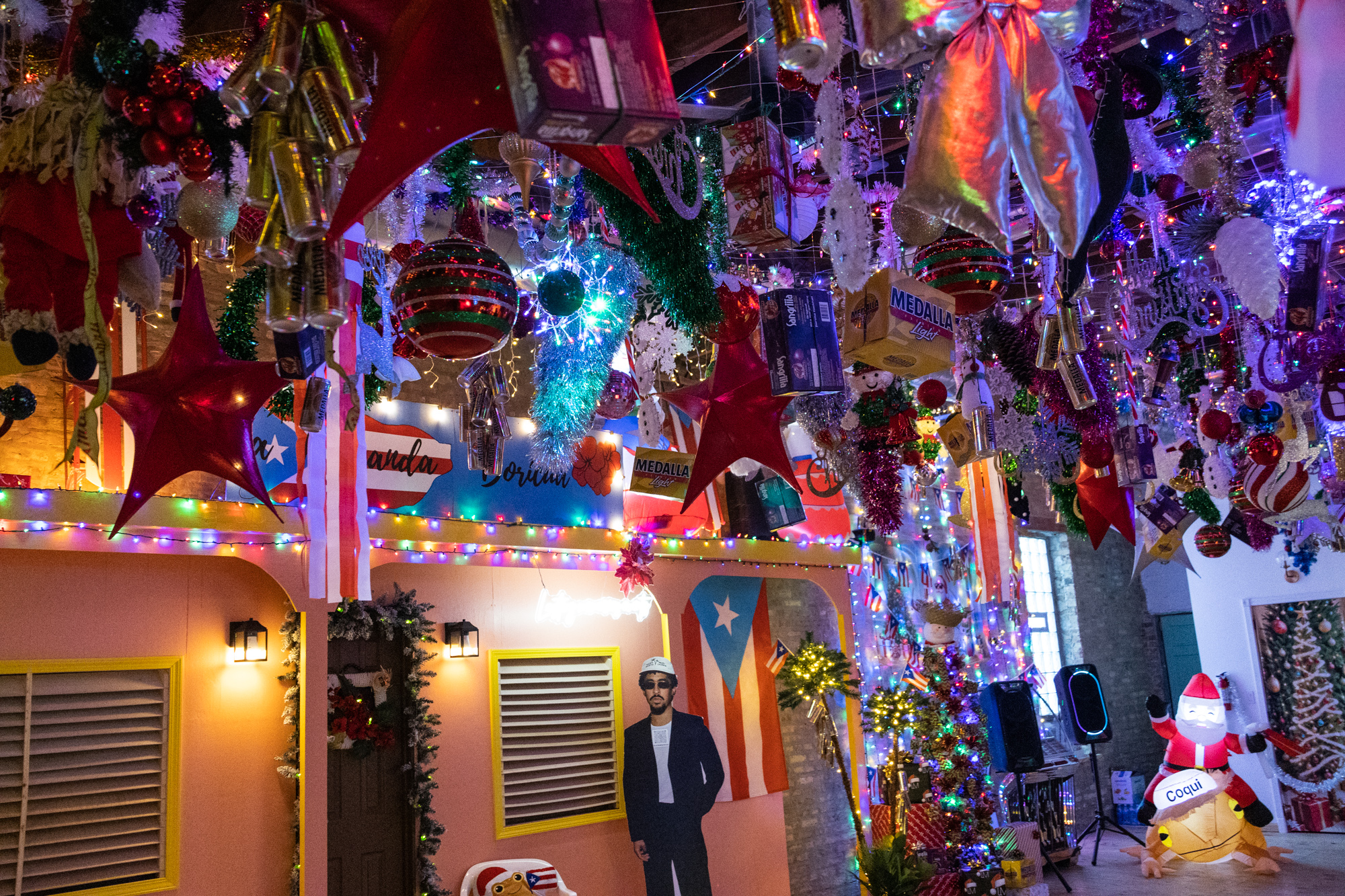 Pop-Up Bar Brings Puerto Rican Christmas — And A Bad Bunny Casita — To Humboldt Park