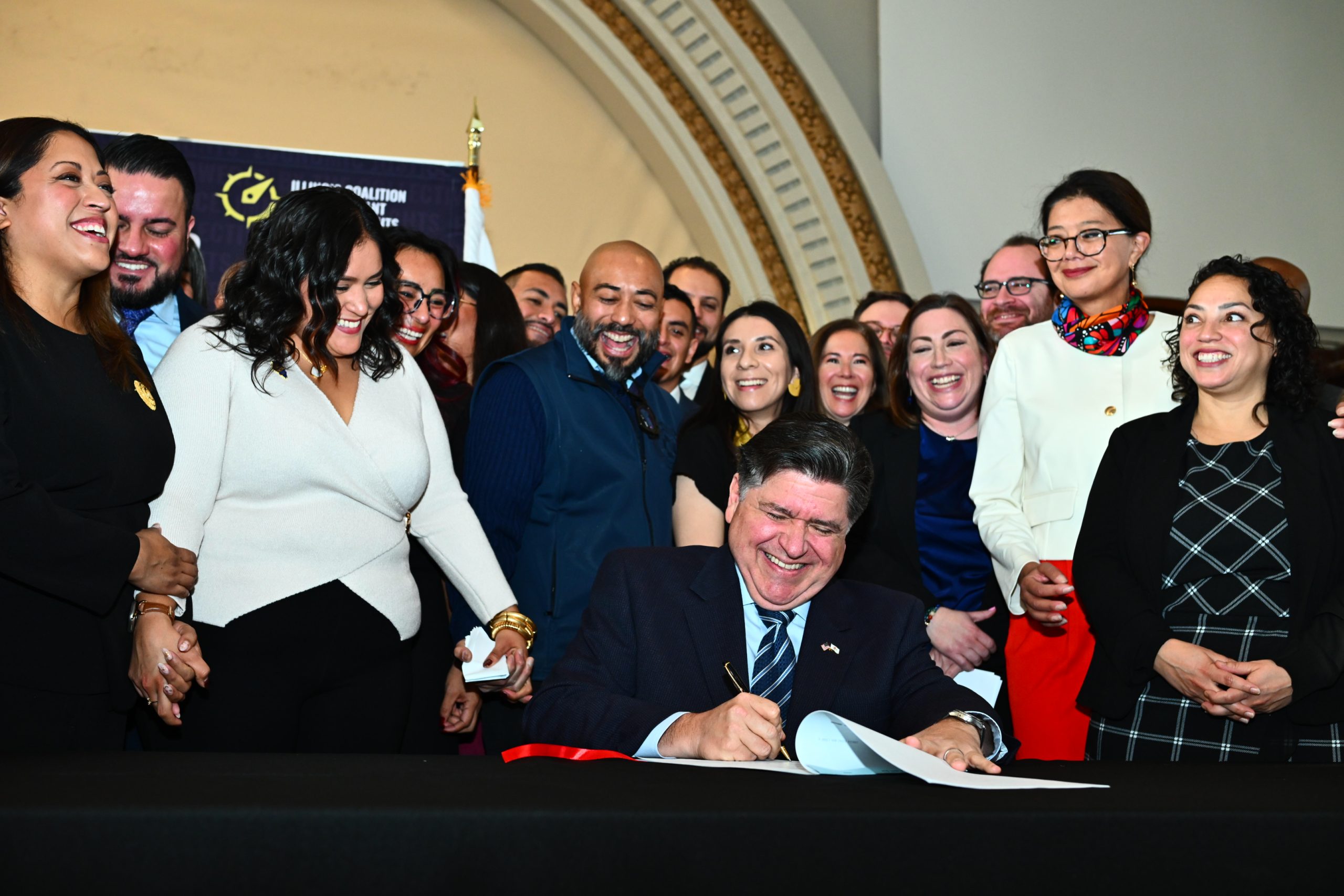 Gov. Pritzker Signs Laws To Better Protect Immigrants, Sue Federal Agents After Midway Blitz