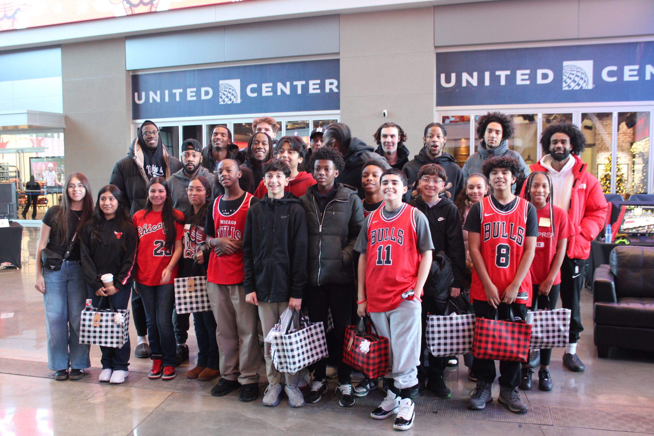 Southwest Side Students Join Bulls Players For A Day Of Holiday Fun