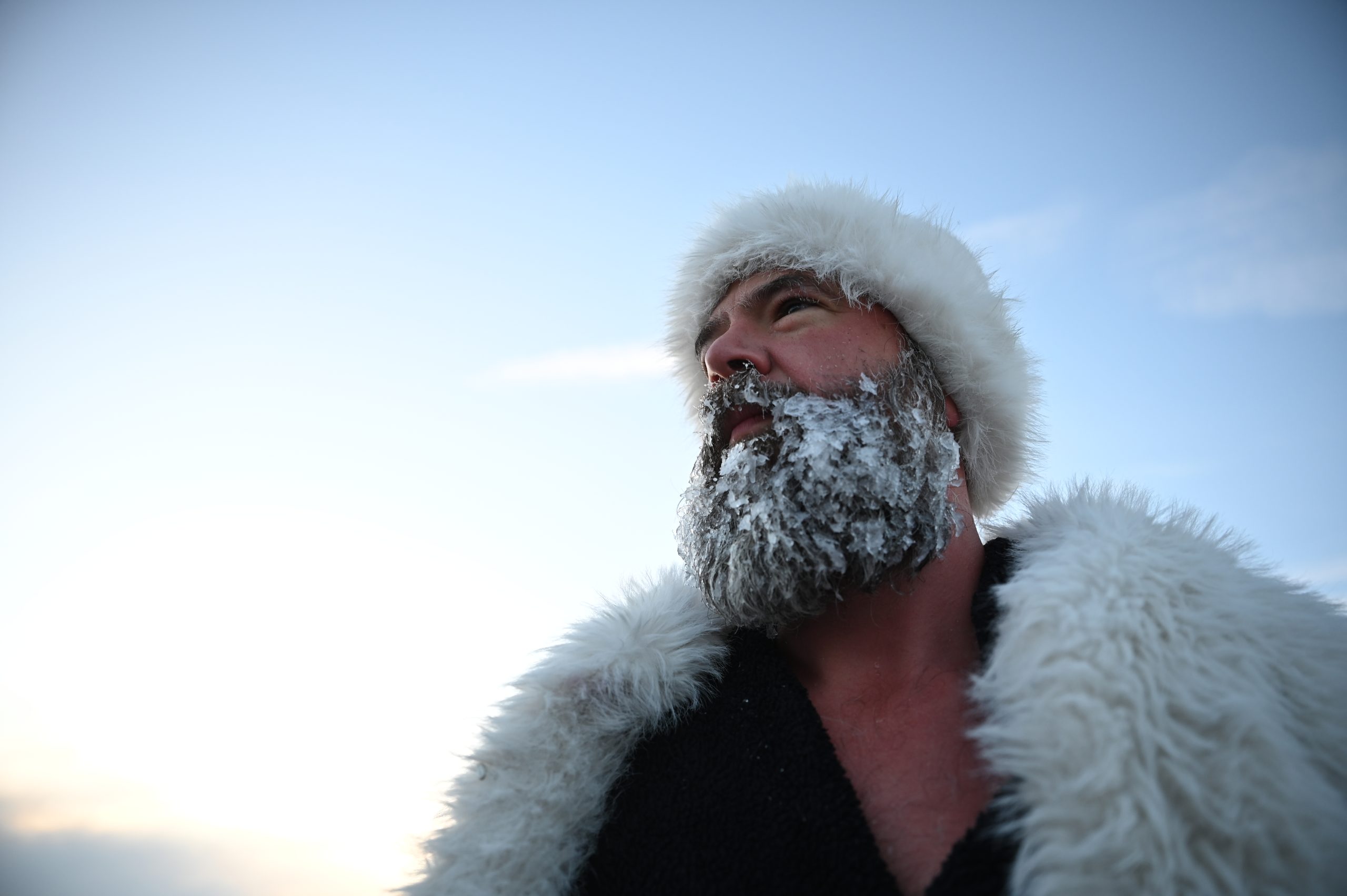 Commuters, Tourists — And Even A Few Swimmers — Brave Brutal Cold 