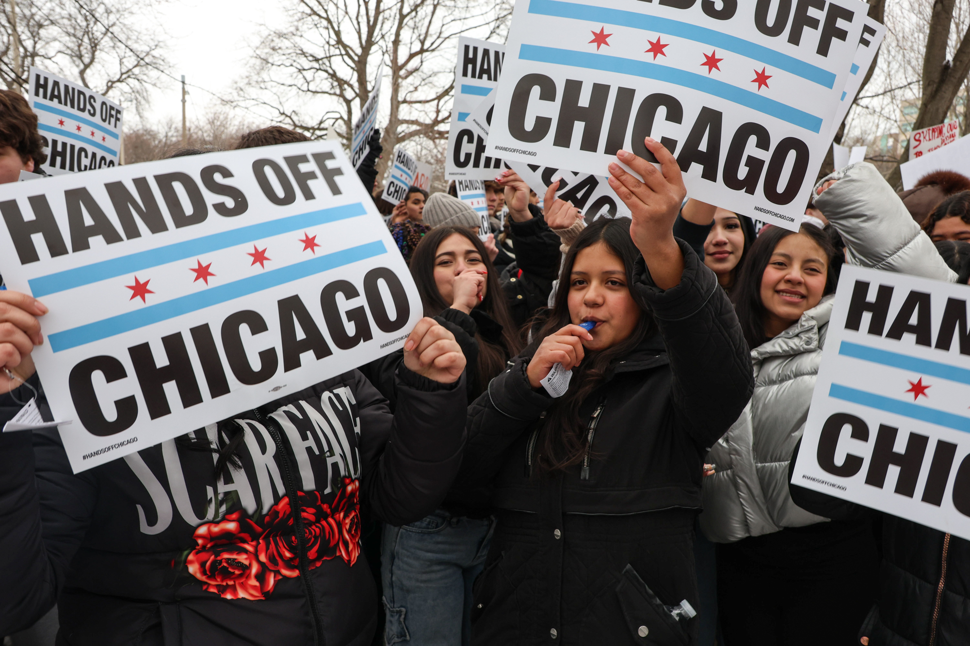 Hundreds Of CPS Students Protest Federal Immigration Crackdown During  School Walk-Out