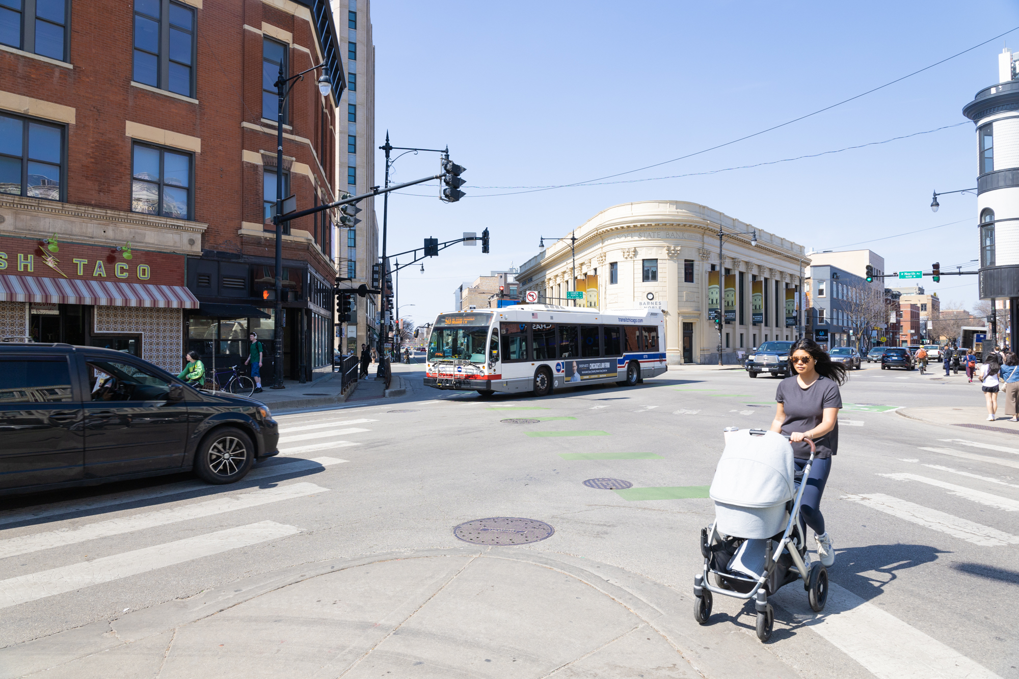 Wicker Park's Six Corner Intersection Getting All-Pedestrian Crossing — But Not This Year
