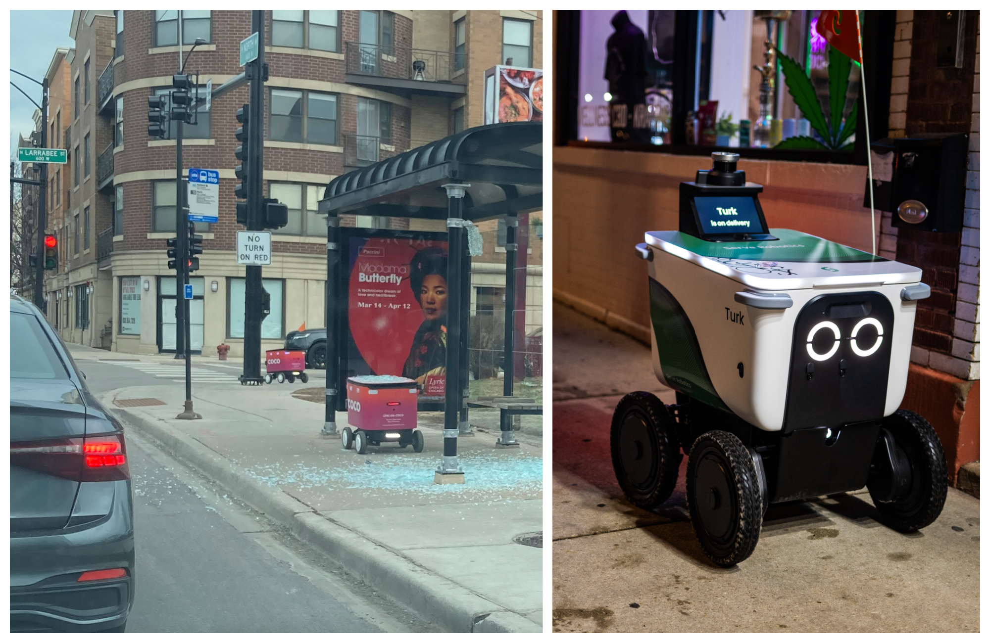 Robots Gone Wild: Food Delivery Robots Smash 2 Bus Shelters In Chicago