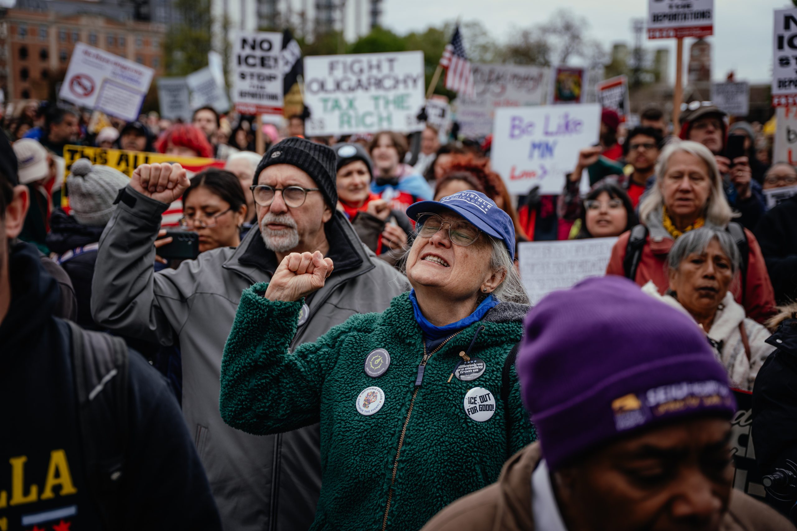 Thousands Take To Chicago Streets For May Day Demonstrations