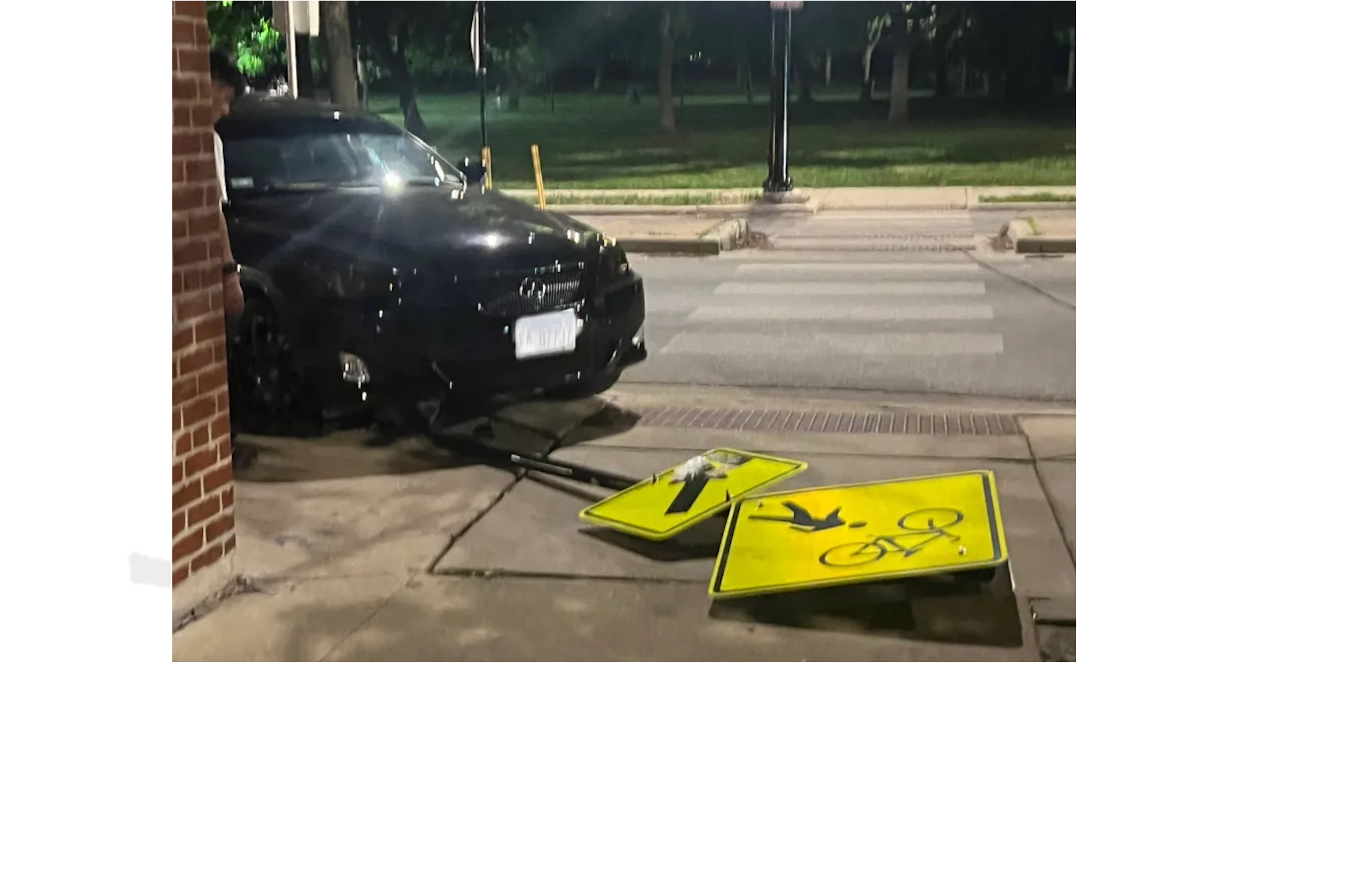 Drivers Keep Running Over Warning Signs At North Side Intersection, But City Plans No Major Changes