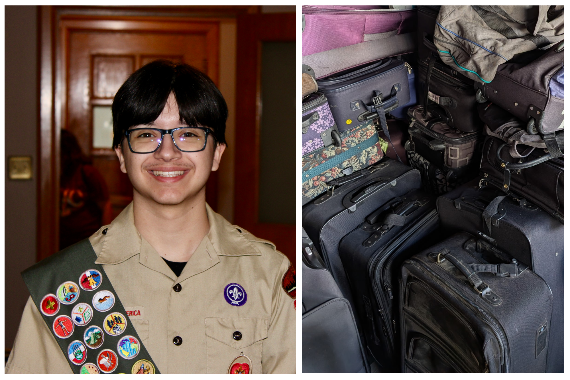 Marist High School Student Collecting Luggage To Help Foster Kids Move With Dignity