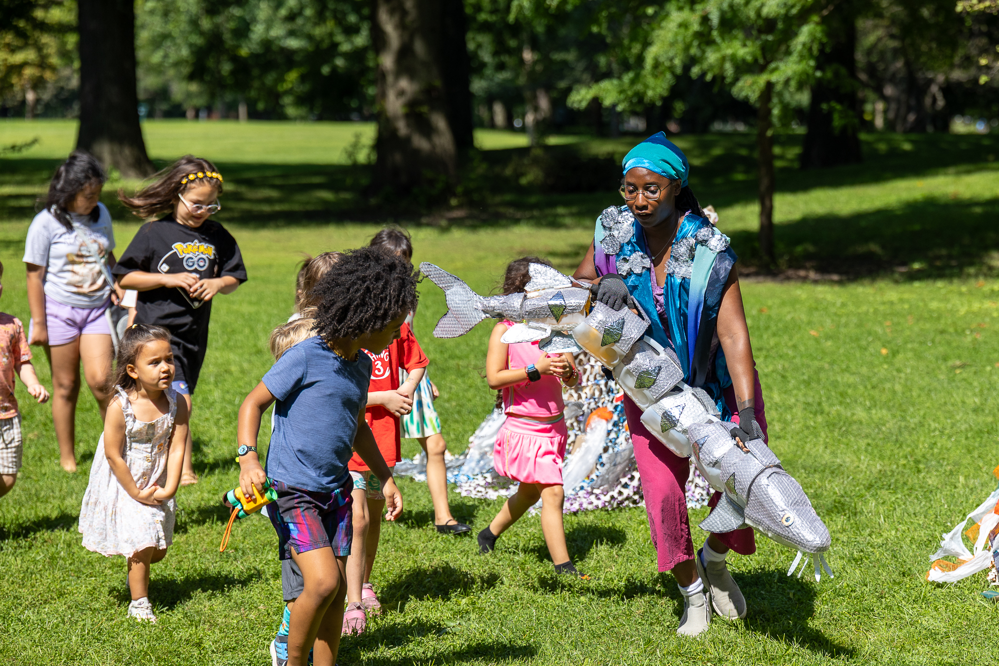 New Outdoor Puppet Play Teaches Kids About ‘The Dinosaur Of Lake Michigan'