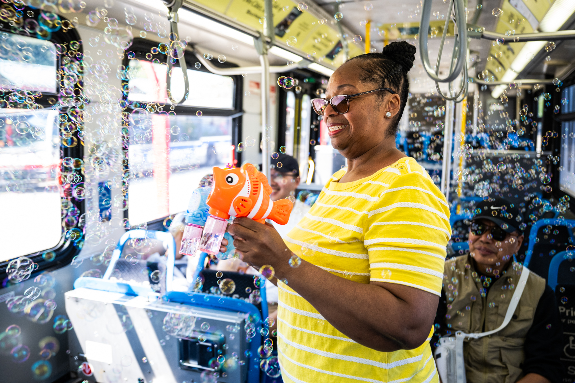 Meet Chicago's ‘Bubble Lady,' Filling Buses With Bubbles And Hearts With Joy