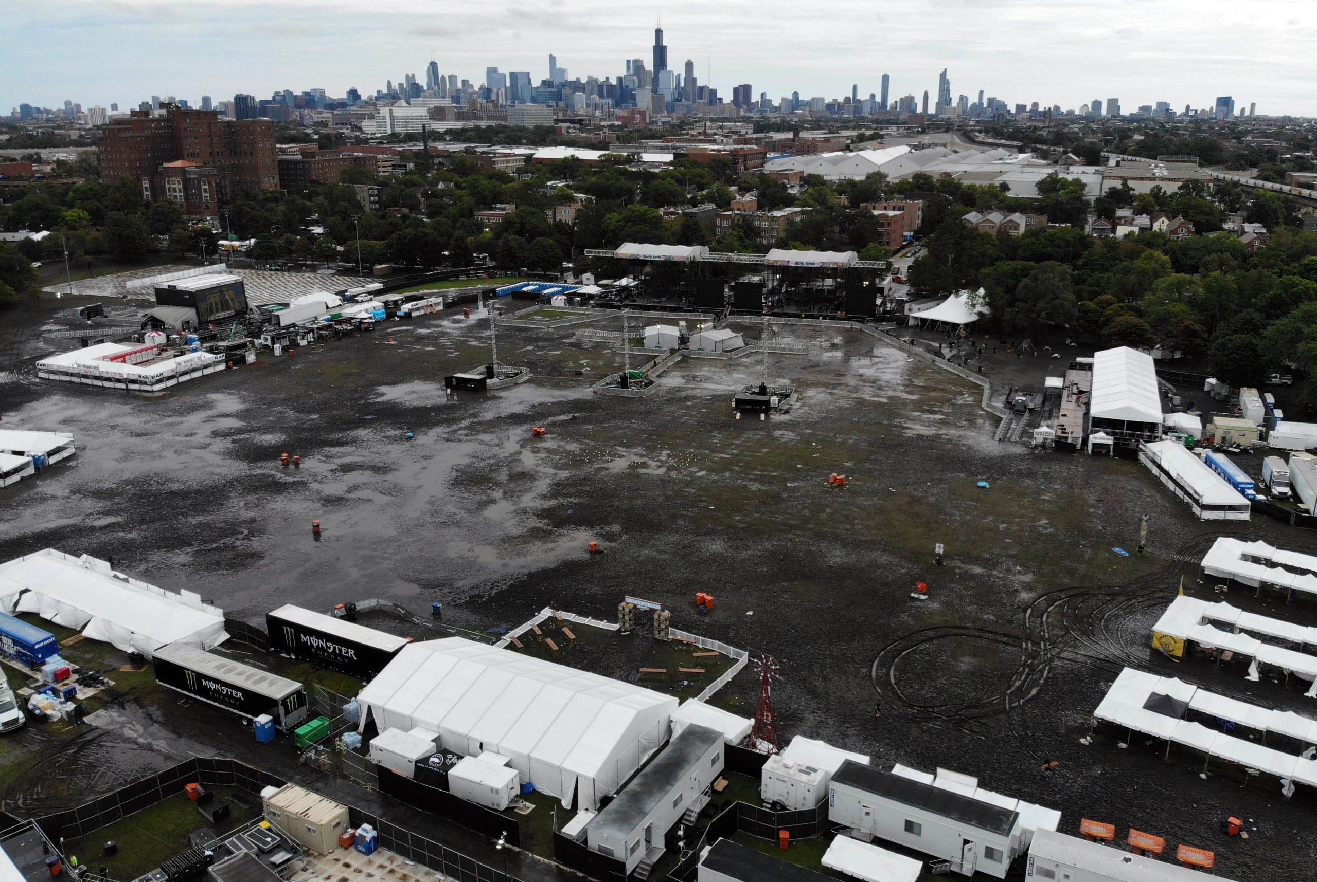 Cleanup and teardown underway as park assessment begins