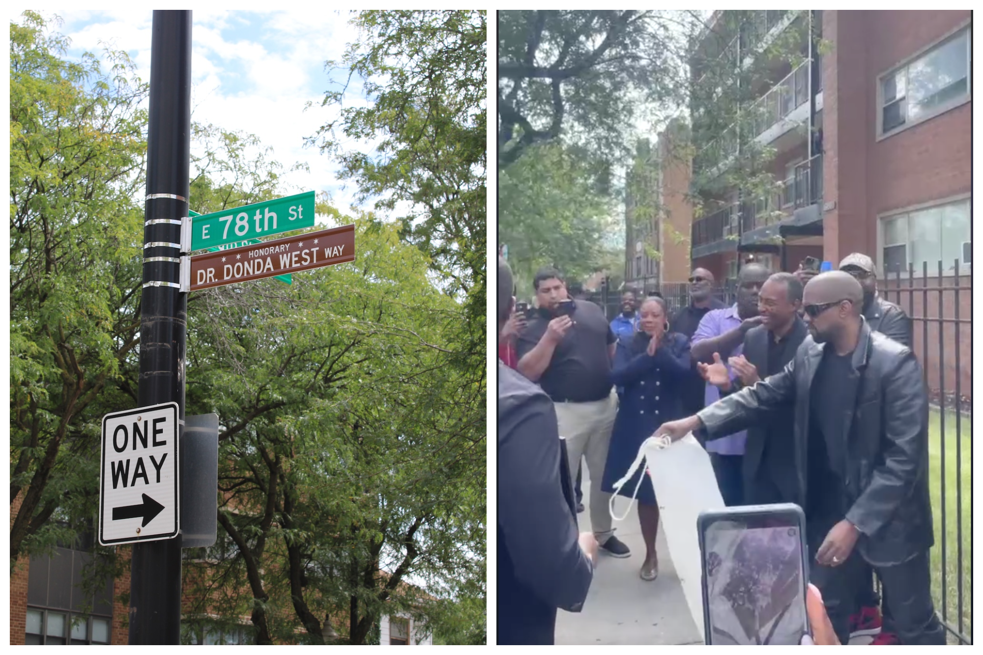 Kanye West Returns To South Shore For Street Renaming In Honor Of His Late Mother