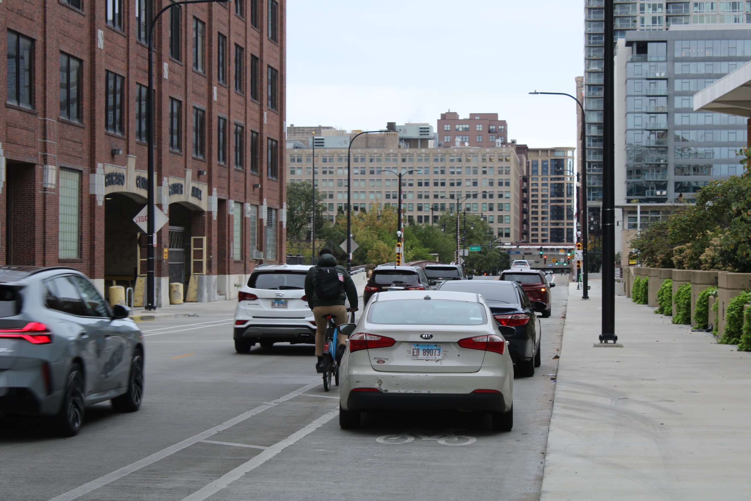 Drivers Have Blocked A Bike Lane By The Main Post Office For Years — Despite Free Parking Nearby